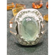 Cincin perak 960 zamrud asli 9.30 carat