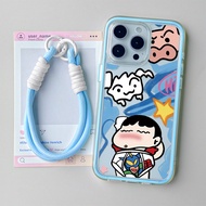 Premium Crayon Shin-Chan 2 In 1 Casing Vivo Y21D V60 Lite V50 Lite Y29 4G Y400 Ckl Lanyard Cute Girl