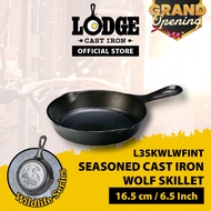 LODGE CAST IRON L3SKWLWFINT Seasoned Cast Iron WOLF SKILLET (16.5cm / 6.5")