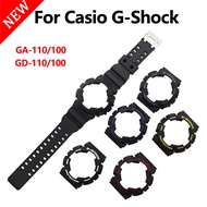 (คลังสินค้าพร้อม) สายคล้องนาฬิกาข้อมือซิลิโคนสีดำสำหรับ Casio G-SHOCK ผู้ชาย GA-110 GA100 GA120 GA-140 GA150 GD-120 /100/110 GLS-100/110/120ชุดซิลิโคนเครื่องมือต่อพ่วง