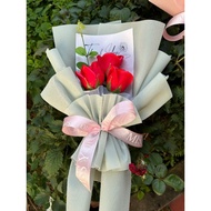 Finished wax flower bouquet of 1-3 flowers - Meaningful gifts, anniversaries, holidays