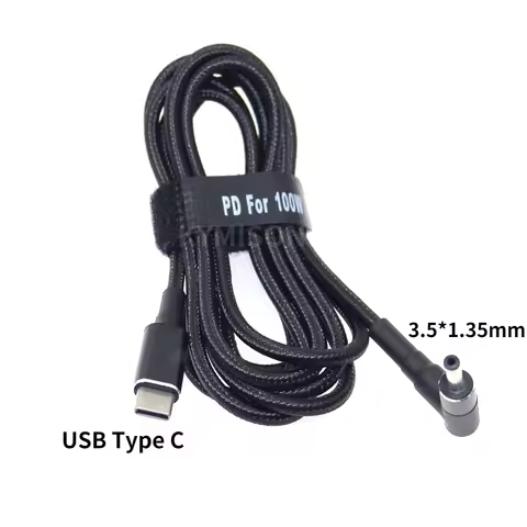 USB C to 3.5*1.35mm Male Plug PD Fast Charging Cable for Jumper Ezbook Laptop PC USB Type C Male Ada