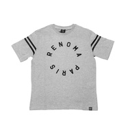 RENOMA Grey T-Shirt with Black Stripes 100% COTTON