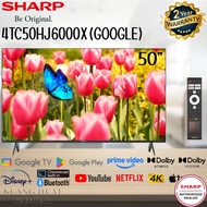 SHARP 50' / 50 INCH 4K ULTRA HD GOOGLE TV 4TC50HJ6000X // 4TC50FJ1X