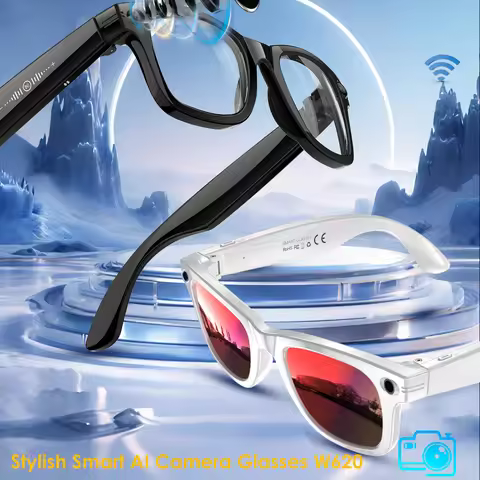 New Trending Smart Sunglasses With 8MP HD Camera WiFi AI Translation Take Photos Videos Audio Music 