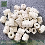(G)Ceramic Ring Water Filter for Shrimp and Aquarium Aquariums - Super Hole to Create a Shelter for 