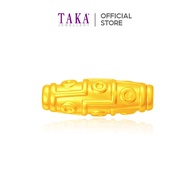 TAKA Jewellery Tian Zhu Barrel 999 Pure Gold Charm with Beads