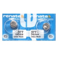 [SG] [2 Pieces] Renata 377 SR626SW AG4 LR66 Silver Oxide Button Battery