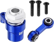 7075 Aluminum RC Servo Saver Arm 25T with Steering Drag Link for Tra-xxas 1/16 Mini Maxx 2S 1/10 4WD