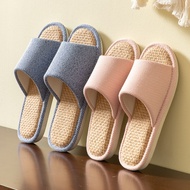 Cotton Slippers Linen Slippers Indoor Slippers Summer Mute Slippers Linen Slippers Girls and Boys Co