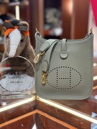 ✨門市現貨 無需預約✨ 💕快閃靚價❤️‍🔥歡迎截圖查詢💕 hermes mini evelyne 鼠尾草綠金扣 Sauge ghw mini e