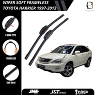 1 Pasang / 1 Set Wiper Mobil Frameless Toyota Harrier 1997 - 2014 Toyota Harrier 2015 - Sekarang -