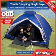 TENDA 2 person camping Tent Door Camping Tent Single Layer Picnic Camping Tent 2 Person