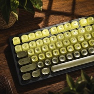 Matcha Green Jelly Good-looking MOA Profile PBT DYE-SUB Keycap Set for 61/64/68/75/87/104/108keys MX