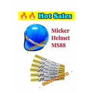 Sticker Helmet MS88 Topi Keledar MS88