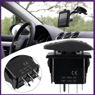 【BET】Momentary Rocker Switch  for Toggle On/Off/On 12V/20A 7Pin DPDT Red LED Light[my]