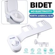 《’ Bidet Attachment Ultra-Slim Toilet Seat Attachment Single Nozzle Bidet Adjustable Water Pressure Non-Electric Ass Sprayer