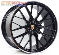 ล้อแม็กเบาสุดFORGED Porshe D215018 5รู112 ดำขอบเงา ET26-19 F9 R20-21นิ้ว รหัส : 21365