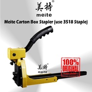 MEITE Professional Carton Box Stapler Machine Nailer For Carton Box Closing Gun HB3518 (Manual Type)
