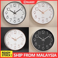 jam 30cm Jam Dinding Quartz Modern Silent Jam Dinding Wall Clock Hiasan Dinding Shine Style