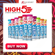 HIGH5 Zero Zero Calorie Electrolyte Sports Drink Non-Caffeine/Caffeine Hit/Protect(20Tablets x1Tube)