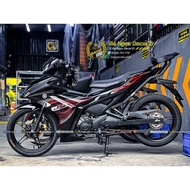 EXCITER 155 BLACK RED FIRE STICKER
