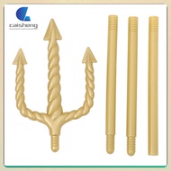 🎃 Golden Plastic Devil Pitch Fork Prop for Halloween Decor and Cosplay