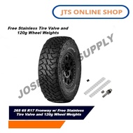 265 65 R17 Fronway w/ Free Stainless Tire Valve and 120g Wheel Weights (PRE-ORDER)