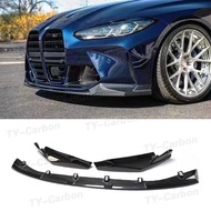 For BMW G80 G82 G83 M3 M4 2021+ MP Style Front Lip BodyKit Real Carbon Fiber Car Bumper Spoiler Spli