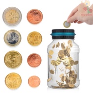 AVUKA Coin Counter USD EURO GBP Digital Automatic 1.5L Piggy Bank