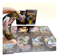 (HOSIJI) Kartu Pokemon 10 PCS CARD Trading Card Pikachu Charizard Gold Silver Black Bahasa InggriS