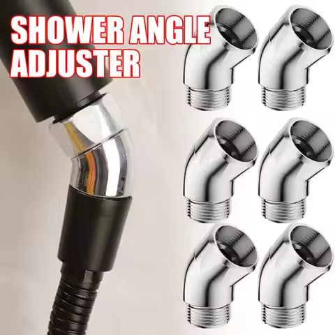 135 Degree Showerhead Angle Adjuster Handheld Universal Port Shower Elbow Adapter 1/2-inch Elbow Sho