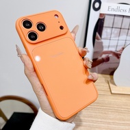 Macaron Glass Phone Case Shockproof For iPhone 17 17 Pro 17 Pro Max 16 Pro 16 Pro Max 15 Pro 15 Pro 