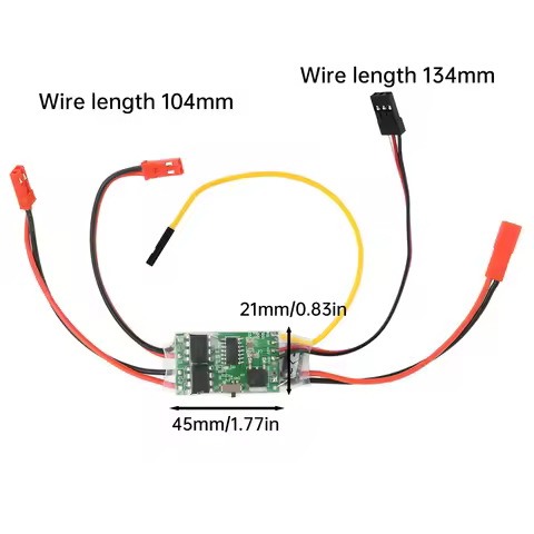 Dual Channel Bidirectional ESC Brushed Electric Speed Controller RC Model Ship Tank Tracked Vehicle 
