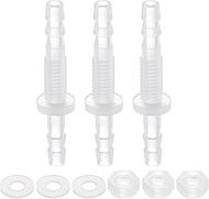 QUARKZMAN Plastic Hose Connection 5/32 Inch x 5/32 Inch (4 mm x 4 mm) Feed-Through Adapter Connector