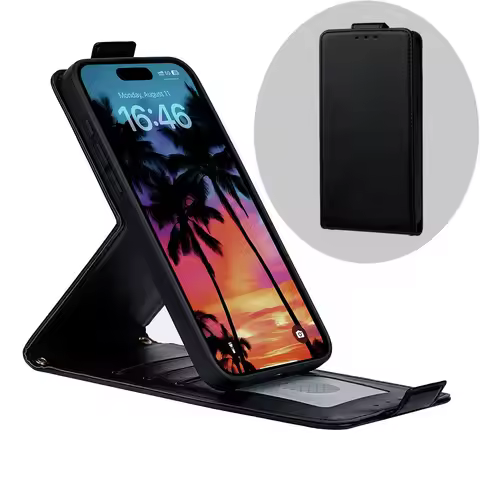 Flip Case For Tecno Pop 10 9 8 7 Pro 6 Classic Vertical Open UP Down Holder 3 Cards Slot Anti Drop P