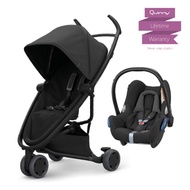 Quinny Zapp Flex (Black On Black) +  Maxi Cosi Cabriofix FREE Adapter 👶❤🤩