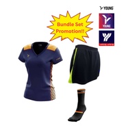 [MALAYSIA DAY BUNDLE SALES] YOUNG Fresco 4 woman jersey + Skirts LS08 + Socks