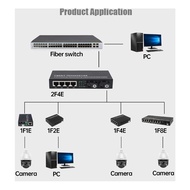 【ALE】-Gigabit Ethernet Fiber Switch SC Singlemode 20KM 2 SC Fiber 4 RJ45 Port 100/1000M Fiber Optica