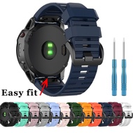 26mm Quick Release Easy Fit Watchband for Garmin Fenix 6X/6XPro 5X/5X plus Silicone Strap for Garmin fenix 3 /3HR Watchband