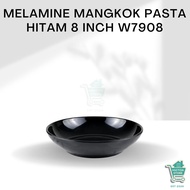MICTON Premium Black Pasta Bowl 8 Inch W7908 Pasta Bowl Pasta Dish Bowl Pasta Container Concave Bowl