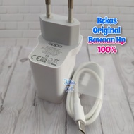 Charger Casan Hp Oppo A52 A54 A53 A92 Original Fast Charging Bekas Bawaan 18W