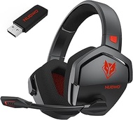 NUBWO Wireless Gaming Headset with Mic for Ps5 Ps4 PC, Zero Interference, 100-Hour Battery All-Day P