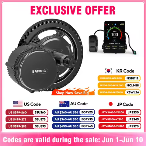 Bafang 750W Motor BBS02B BBS02 Ebike Conversion Kit Electric Bicycle Mid Drive Engine 48V 52V 20Ah H