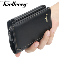 Baellerry wallet men's short multi card position three fold zipper zero wallet fashion thin card bag men shuosheng