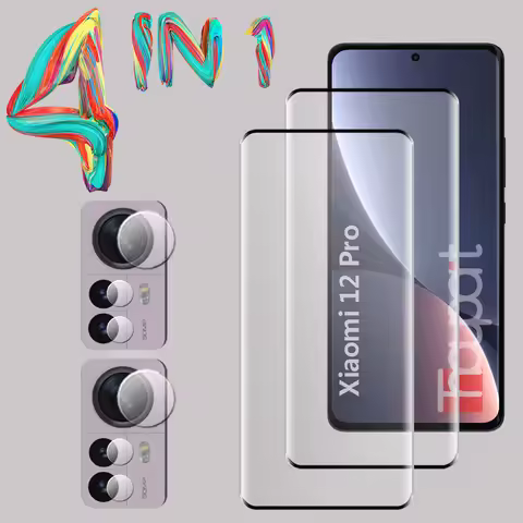 3D Tempered Glass For Xiaomi 12 Pro 12X Screen Protector Camera Lens Film Xiaomi 12S Ultra Glass Pro