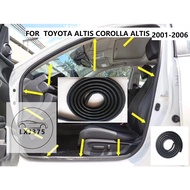 1PCS inner rubber molding inner Weatherstrip Door Rubber Seal For TOYOTA COROLLA ALTIS 2001 2002 200