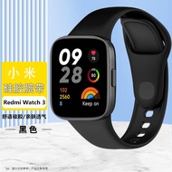 织尔 小米Redmiwatch3手表表带红米智能手表表带NFC智能运动手环多彩替换硅胶腕带 【深空黑】小米 Redmi Watch 3 通用