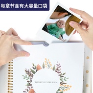 Baby Growth Record Book FSC Certified Paper Handbook Photo Storage Manual Notebook