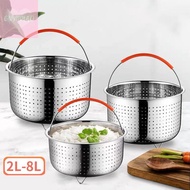 [guyumao] Stainless Steel Steamer Basket Pot Accessories for 3/6/8 Qt Pot Pressure Cooker MY